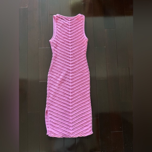 Shani Shemer Swimwear Retrofete Designer Kate Crochet Knit Midi Dress Barbie - Picture 16 of 17